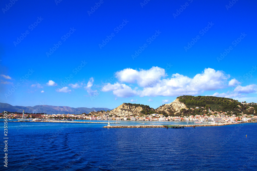 Panoramic view of the town and port of Zakynthos