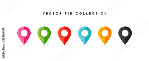 Obraz na płótnie Location pin. Map pin flat icon vector design. w salonie