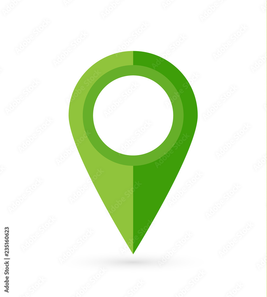 Location pin. Map pin flat icon vector design.