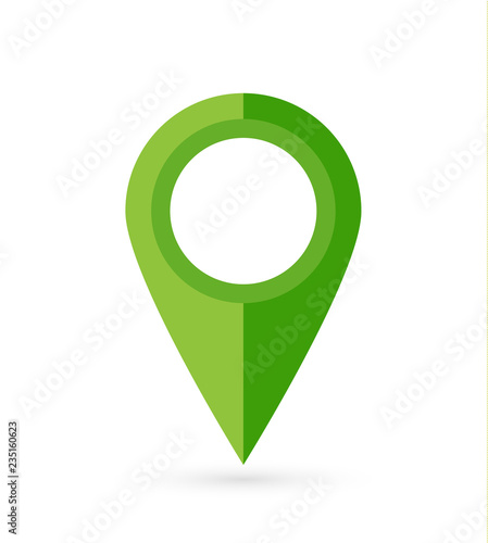 Obraz na płótnie Location pin. Map pin flat icon vector design. w salonie
