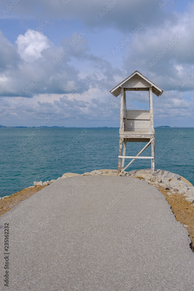 small hut on the sea in Thailand