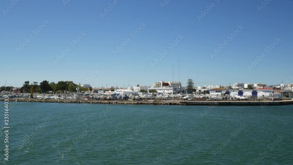 Marina / harbor in Olhao, Algarve, Portugal in summer Marina / harbor in Olhao, Algarve, Portugal in summer