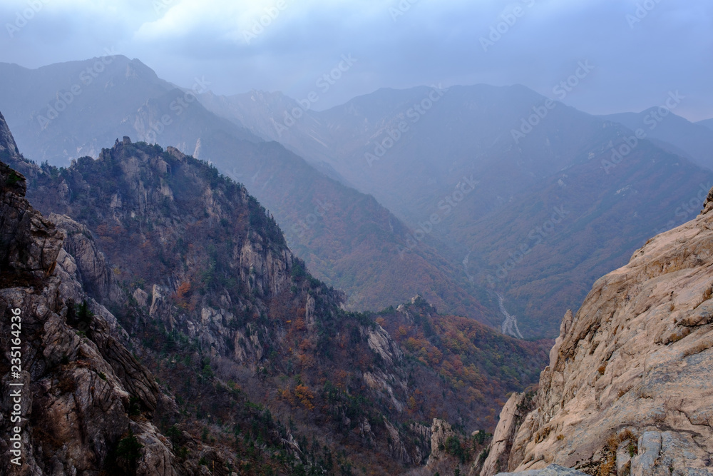 Obraz premium view of mountains in Korea
