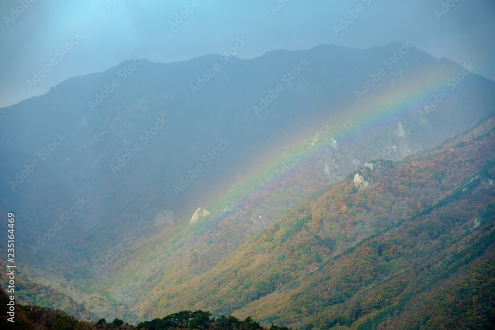 rainbow amount the mountain