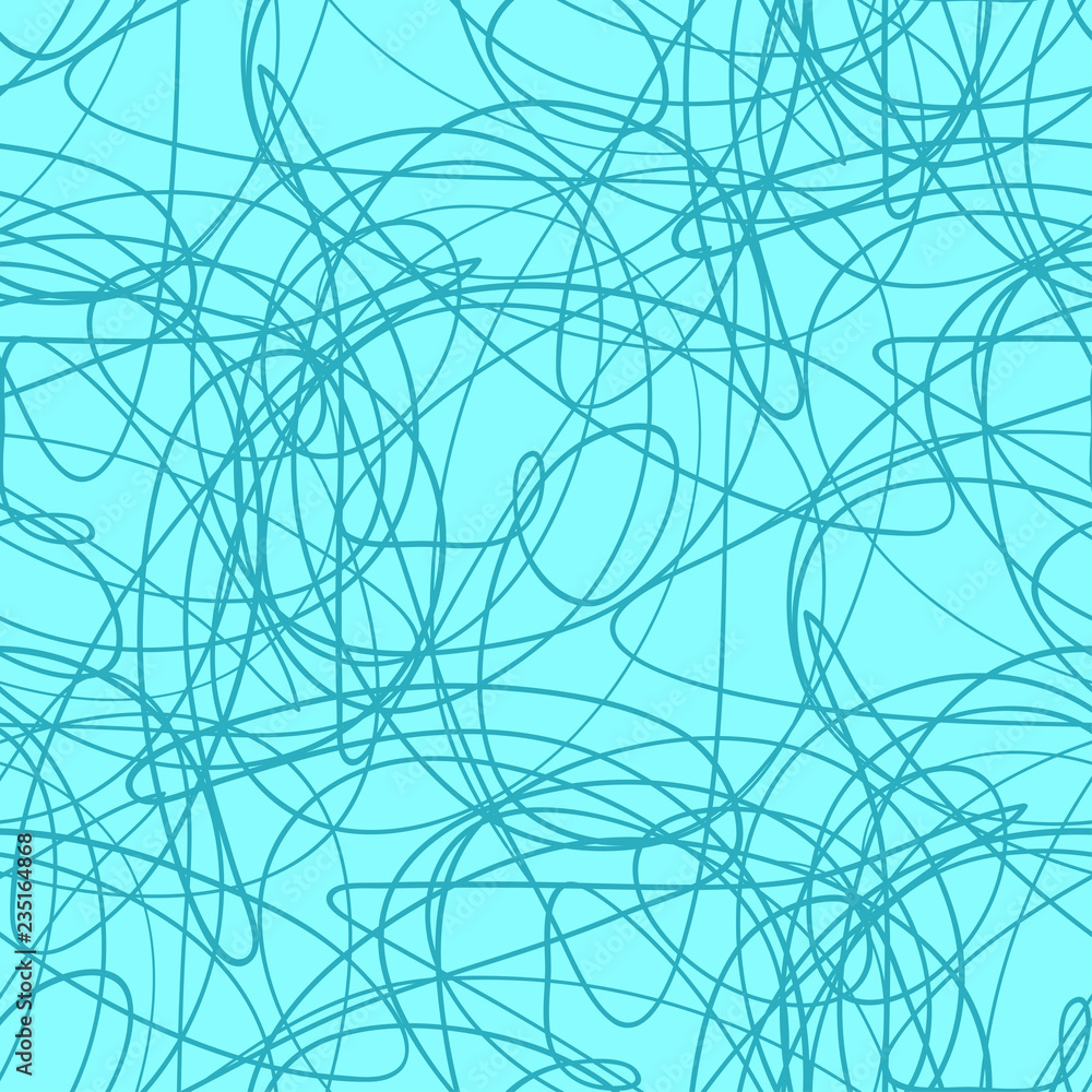 Chaos pattern. Wavy background. Hand drawn waves. Seamless tangled wallpaper. Stripe texture with many lines. Print for banners, flyers or posters. Line art Chaos pattern. Wavy background. Hand drawn waves. Seamless tangled wallpaper. Stripe texture with many lines. Print for banners, flyers or posters. Line art