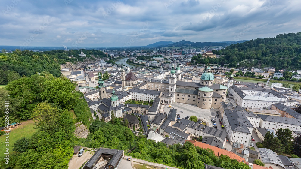 Panorama von Salzburg, Oesterreich
