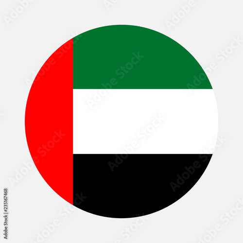 United Arab Emirates flag circle