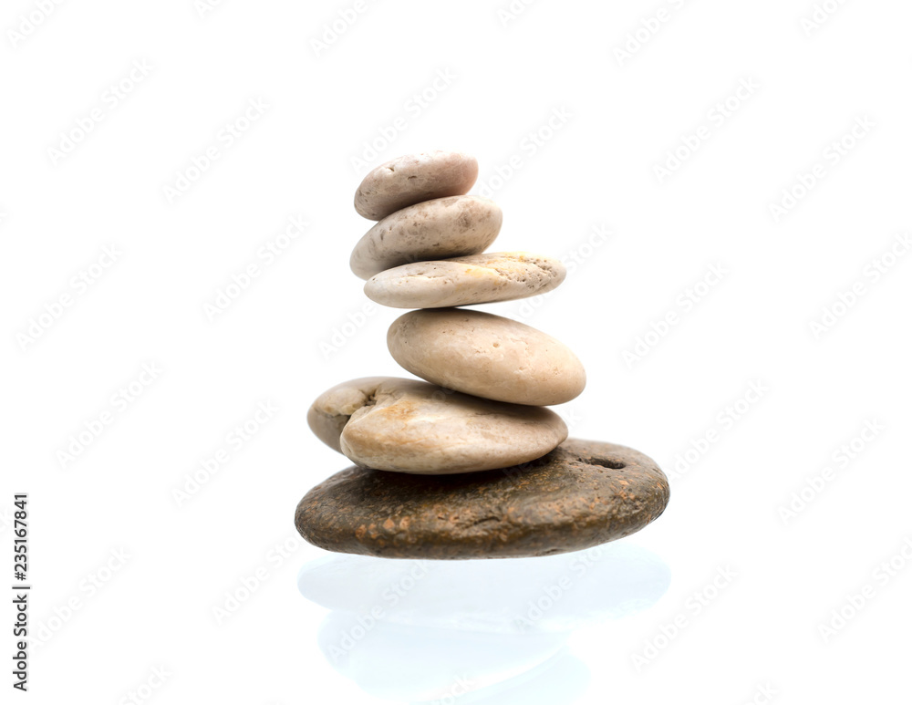 pile of stones isolated on white background pile of stones isolated on white background