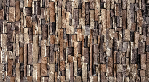 natural stone brick wall texture background