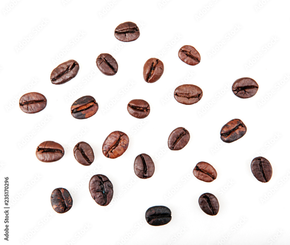 Coffee Beans Isolated On White Background Coffee Beans Isolated On White Background