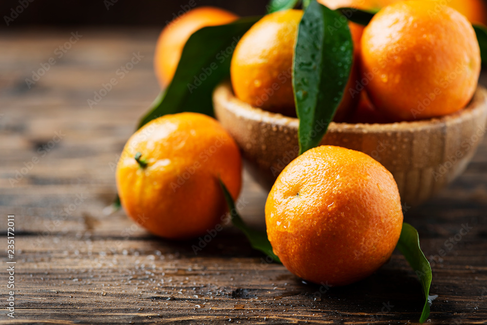 Fresh sweet mandarins Fresh sweet mandarins