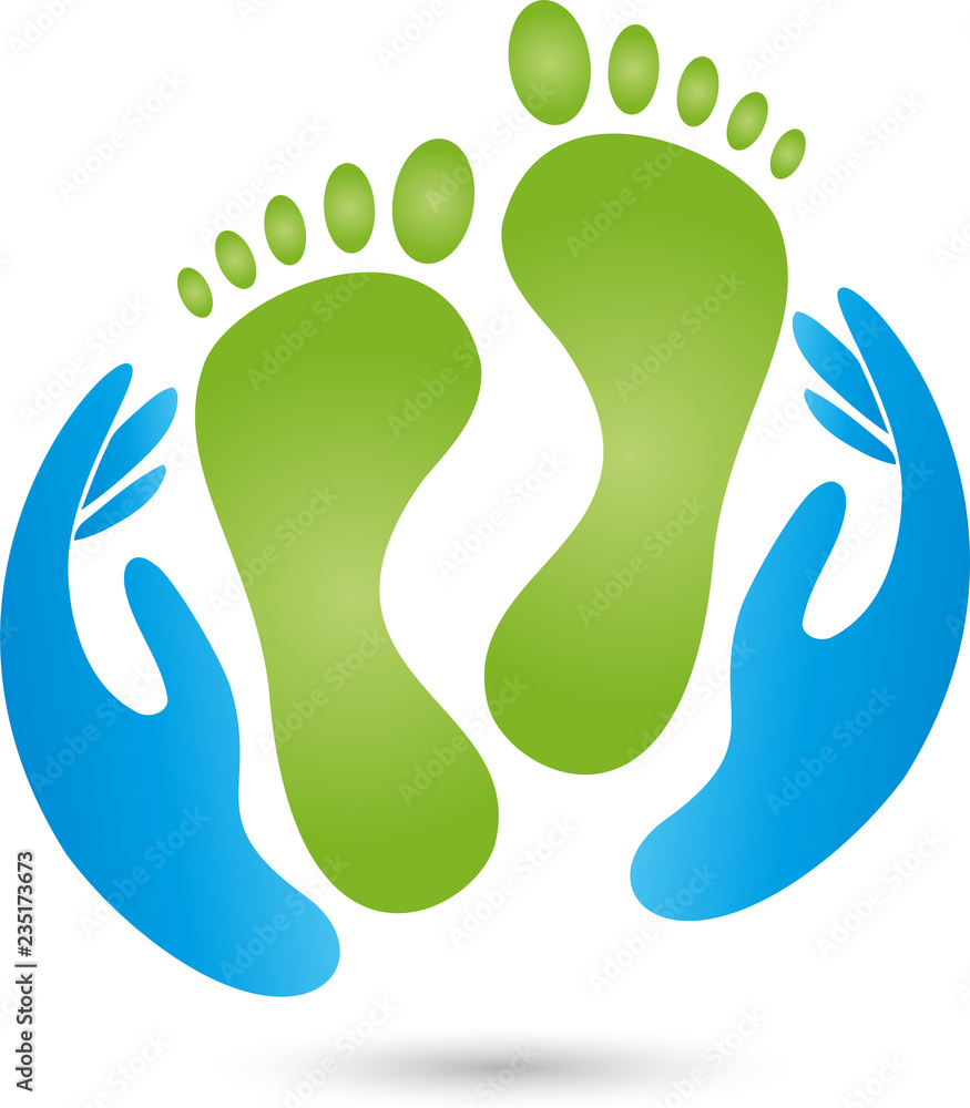 Füße, Hände, Fußpflege, Massage, Logo Füße, Hände, Fußpflege, Massage, Logo