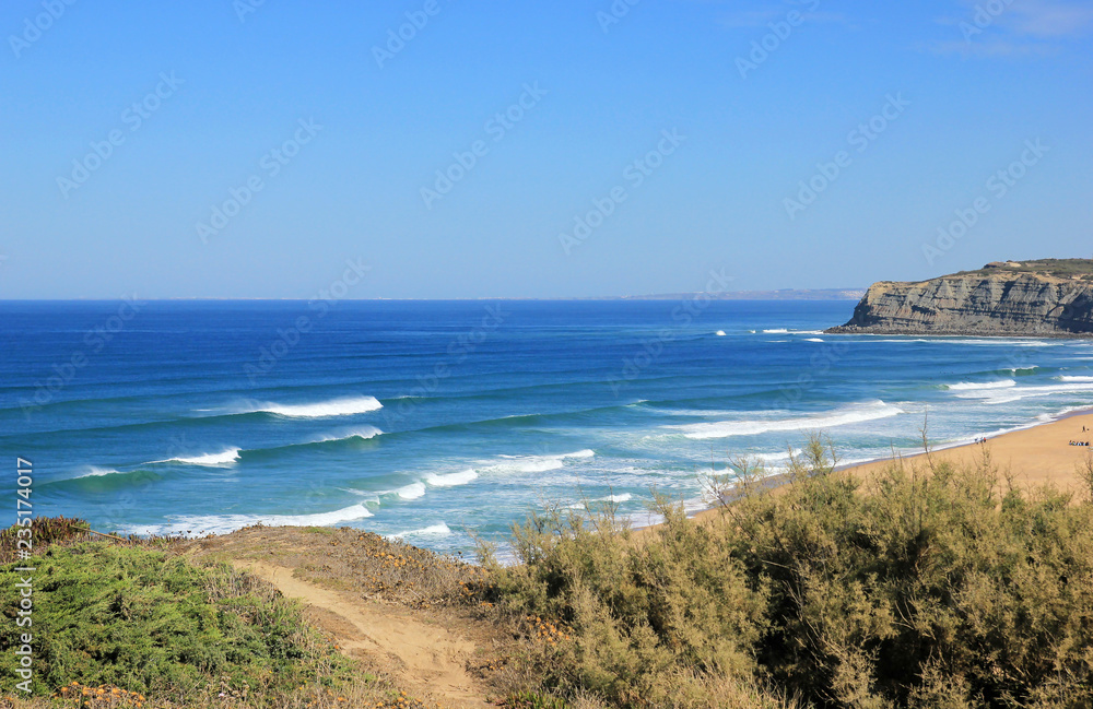Picturesque coast of the Atlantic Ocean in Portugal Picturesque coast of the Atlantic Ocean in Portugal