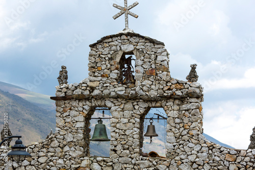 Stone church in San Rafael, Merida State, Venezuela photo