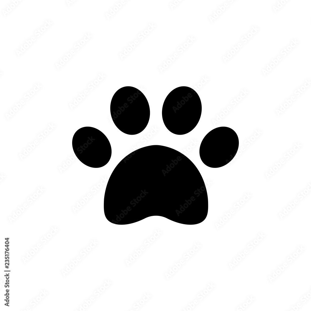 Paw icon illustration,vector animal sign symbol Paw icon illustration,vector animal sign symbol