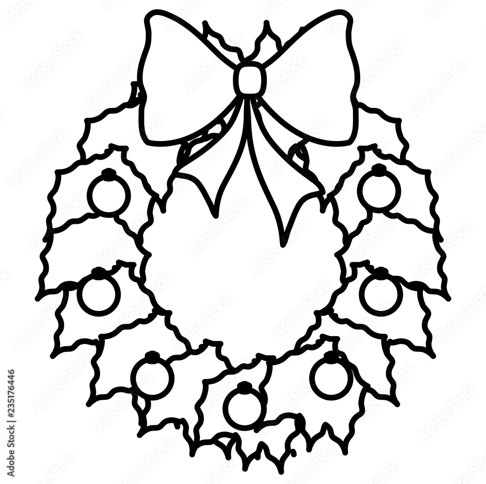Christmas wreath design Christmas wreath design