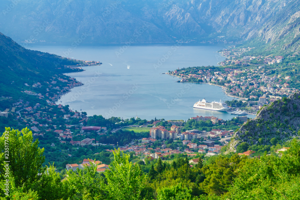 View of the Bay of Kotor from Lovcen Mountain