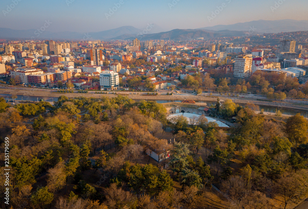 Aerial photo of the city of Nis, Serbia