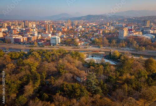 Aerial photo of the city of Nis, Serbia