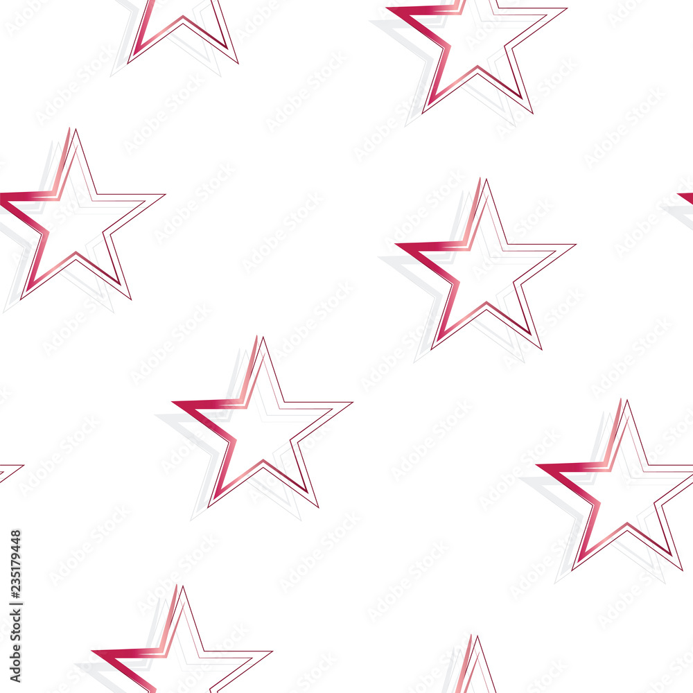 seamless pattern with red stars vector isolated on white background seamless pattern with red stars vector isolated on white background