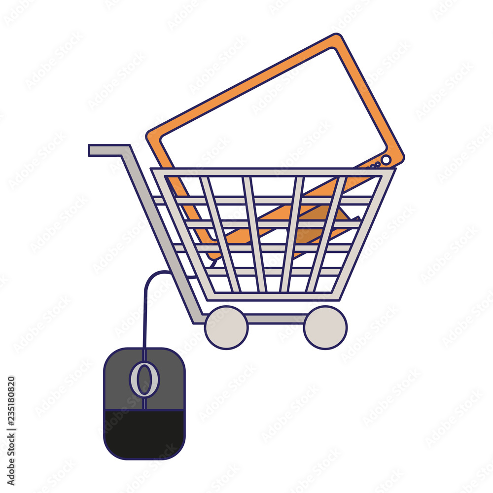 online shopping and payment blue lines online shopping and payment blue lines