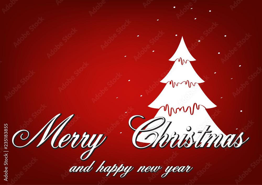 Merry Christmas and a Happy New Year. Christmas cards. Simple design. Merry Christmas and a Happy New Year. Christmas cards. Simple design.