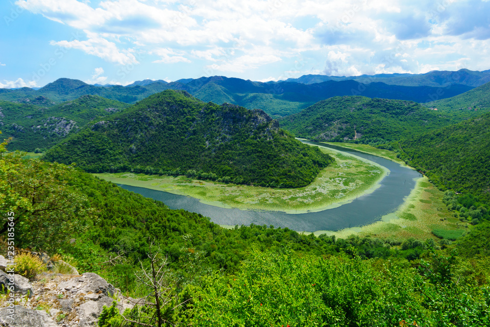 Fototapeta premium Green Pyramid, Skadar Lake