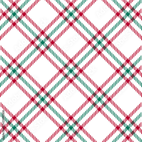 Christmas plaid seamless pattern. Vector background