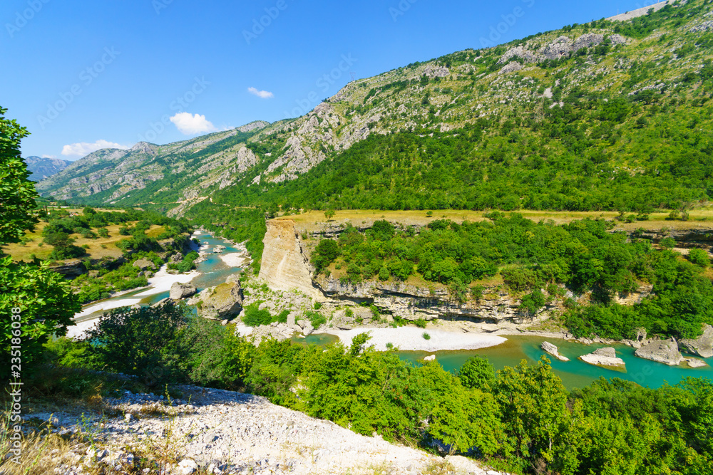 Moraca River and valley