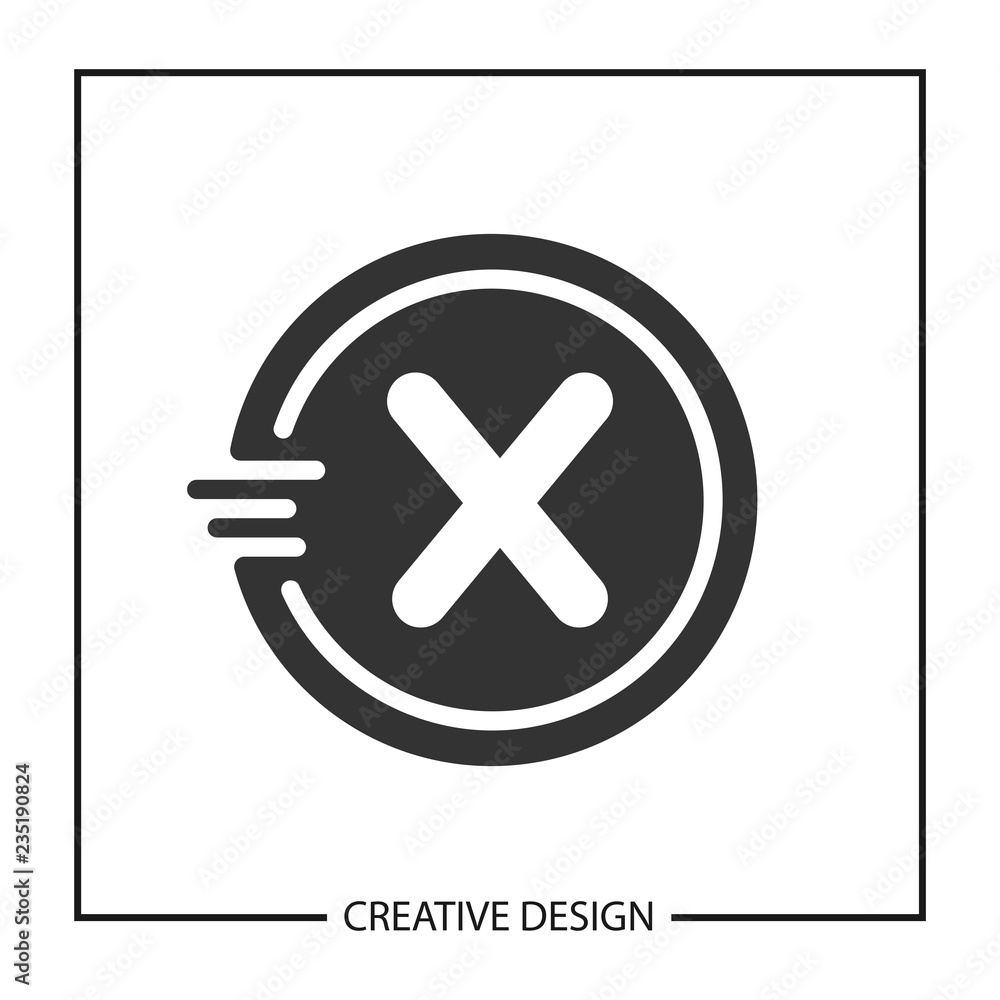 Fototapeta premium Initial Letter X Logo Template Vector Design