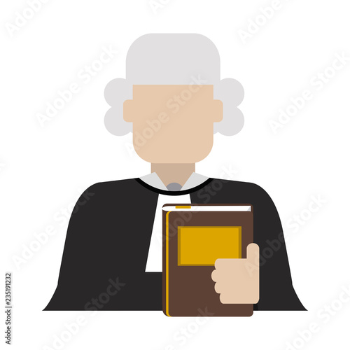 Judge with constitution book avatar
