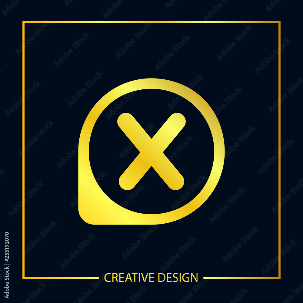 Fototapeta premium Initial Letter X Logo Template Vector Design