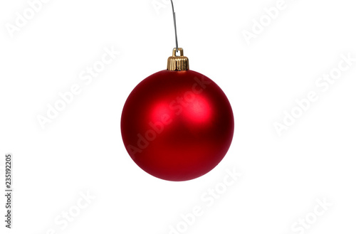 glass toy ball for the Christmas tree and pine decoration for the New Year and Christmas tree