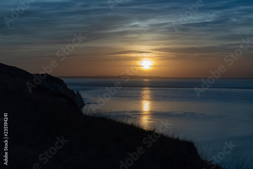 Alum Bay Isle Of Wight sunset