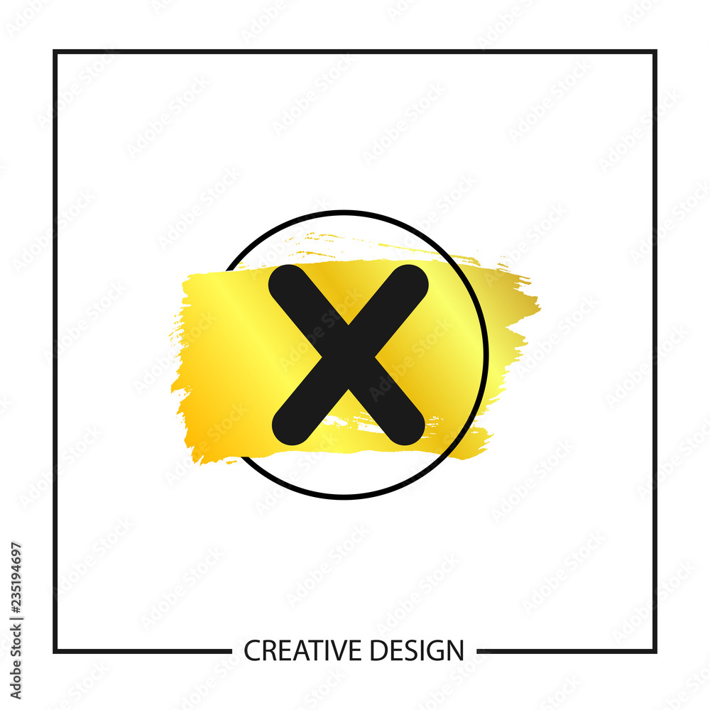 Obraz premium Initial Letter X Logo Template Vector Design