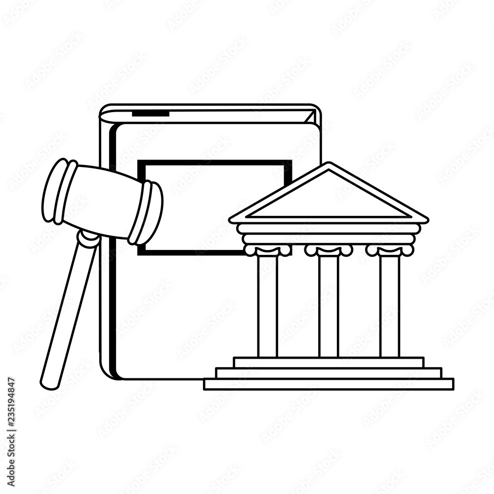 Justice and law black and white Justice and law black and white