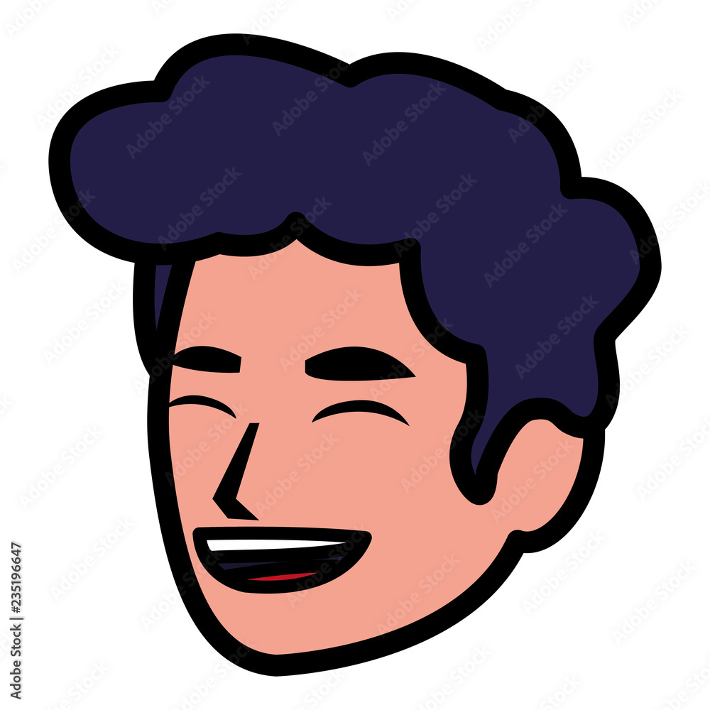 cartoon man icon 