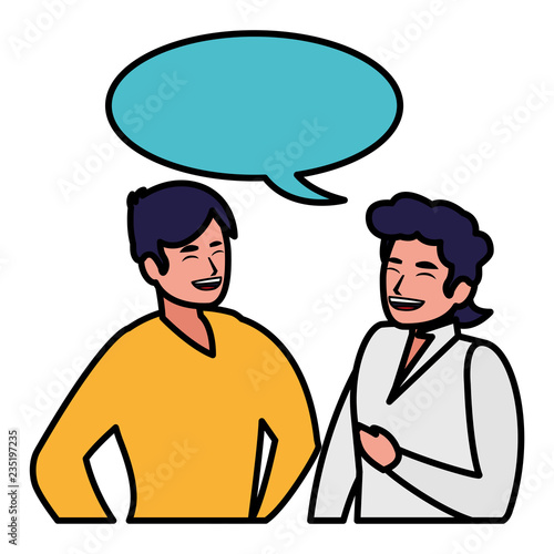 men and conversa