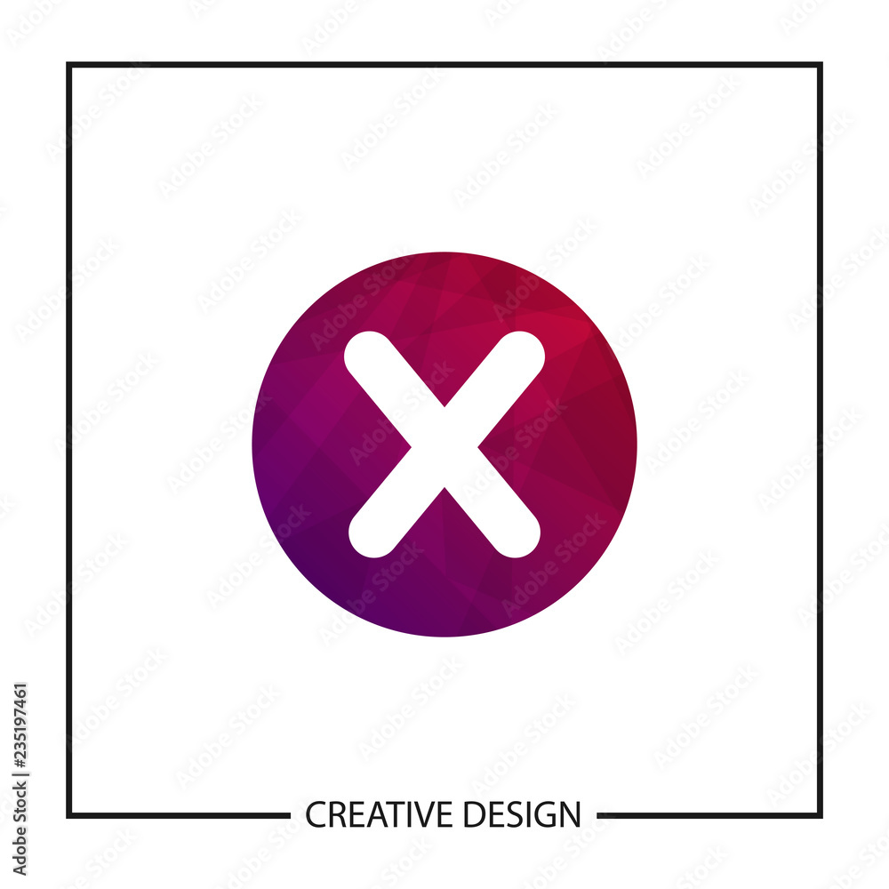 Fototapeta premium Initial Letter X Logo Template Vector Design