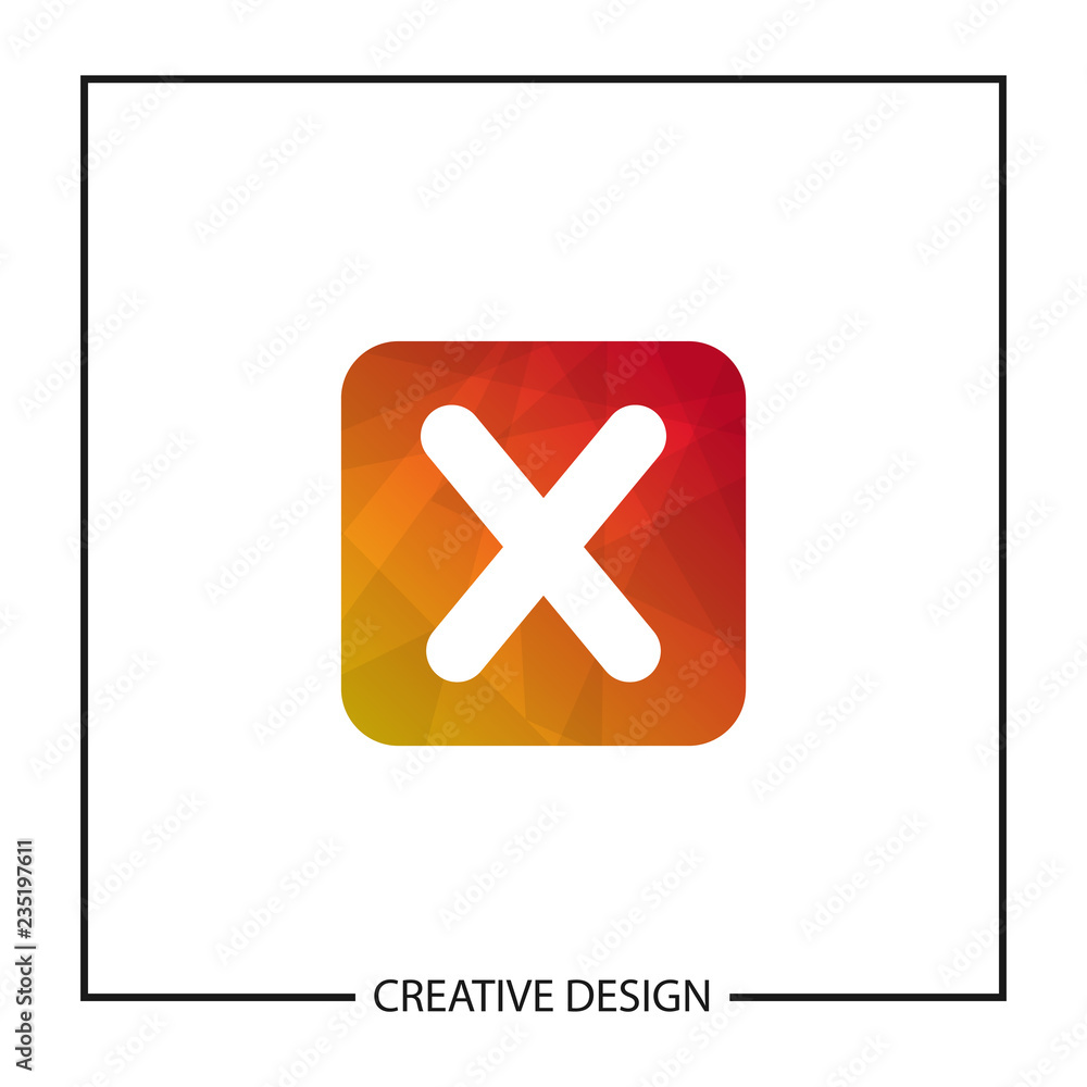 Obraz premium Initial Letter X Logo Template Vector Design