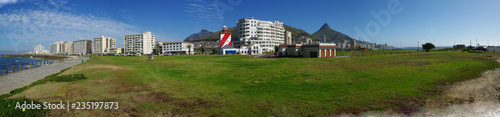 Mouille Point with Lion's Head and Table Mountain, Cape Town, South Africa