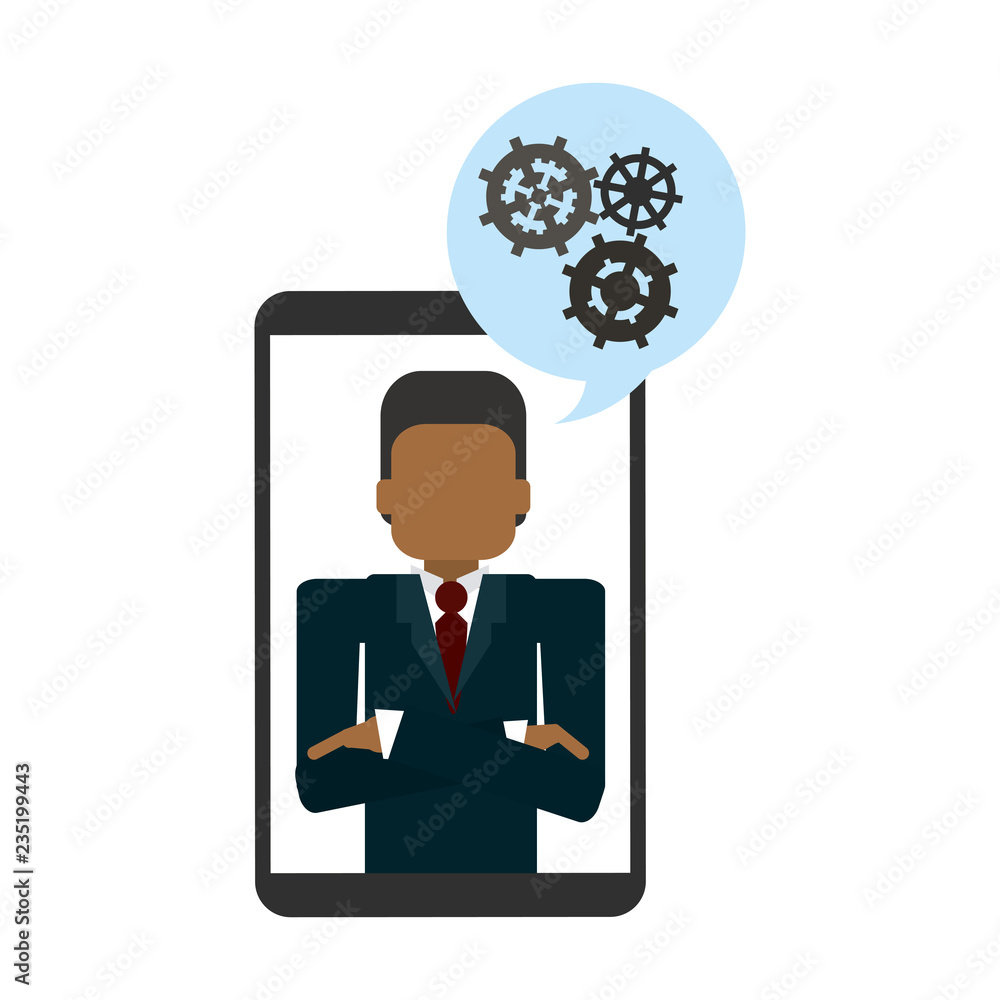 Smartphone business chat Smartphone business chat