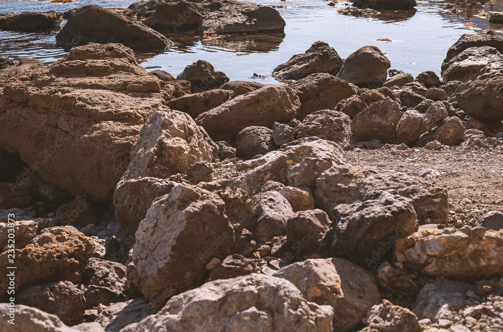 Rocks and Stones on Beach Rocks and Stones on Beach
