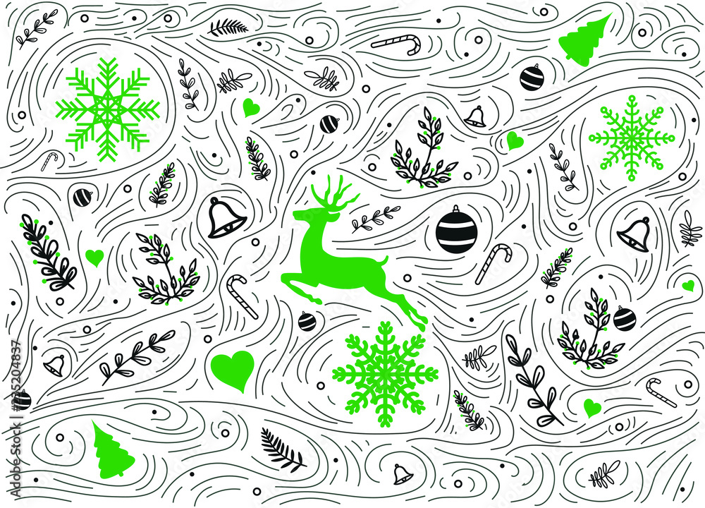 Christmas Concept Background Vector Illustration, Christmas Elements and Ornaments. Christmas Concept Background Vector Illustration, Christmas Elements and Ornaments.