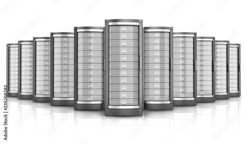 network workstation servers 3d illustration network workstation servers 3d illustration