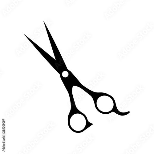 barber shop scissors icon
