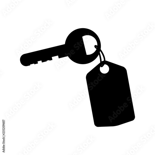 hotel key with keychain