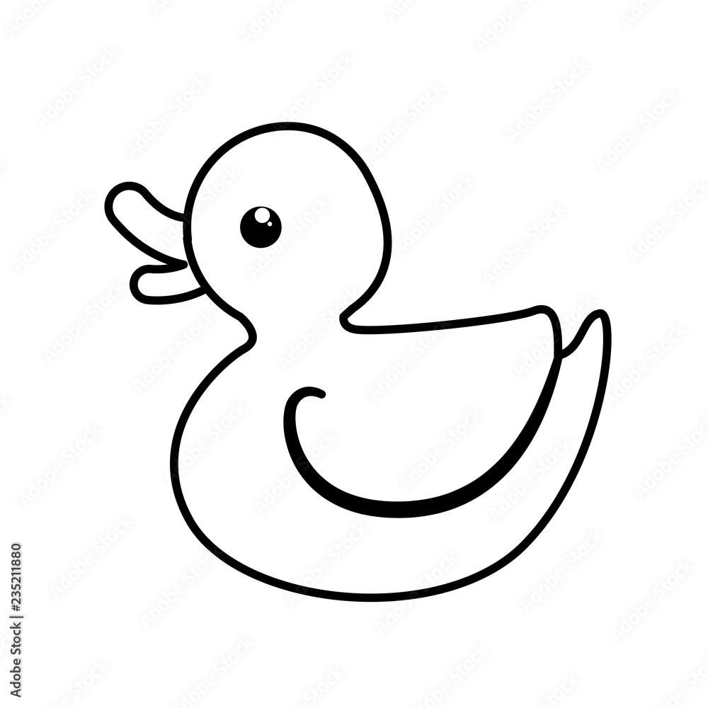 Fototapeta premium cute rubber duck baby