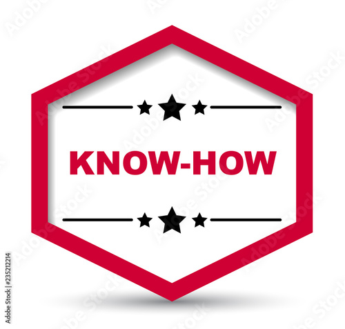 red vector banner know how