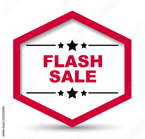 red vector banner flash sale